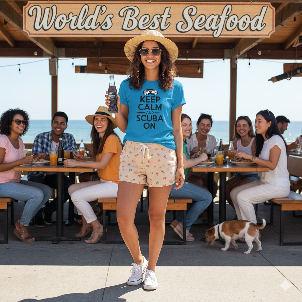 Keep Calm And Scuba On - T-Shirt