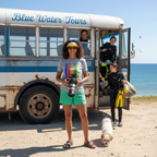 Retro Rainbow SCUBA Diver T-Shirt