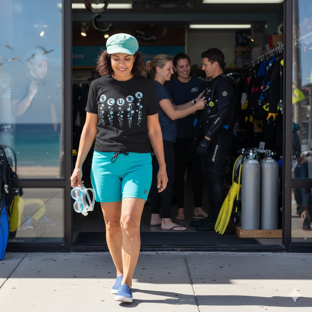 SCUBA Bubble Letters T-Shirt