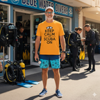 Keep Calm And Scuba On - T-Shirt