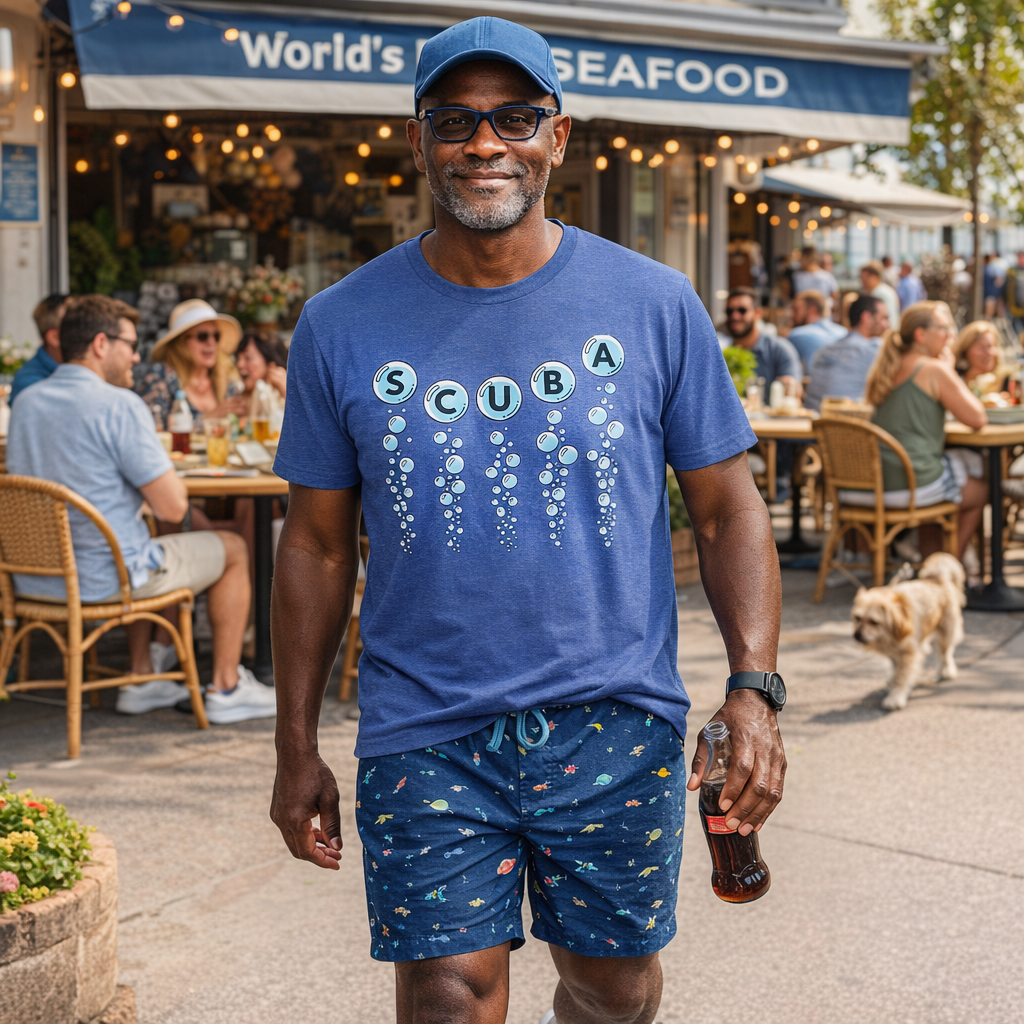 SCUBA Bubble Letters T-Shirt