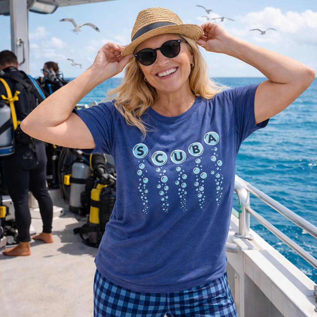 SCUBA Bubble Letters T-Shirt