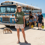 Scuba Diving Family on Dark Colored Crew Neck Tees