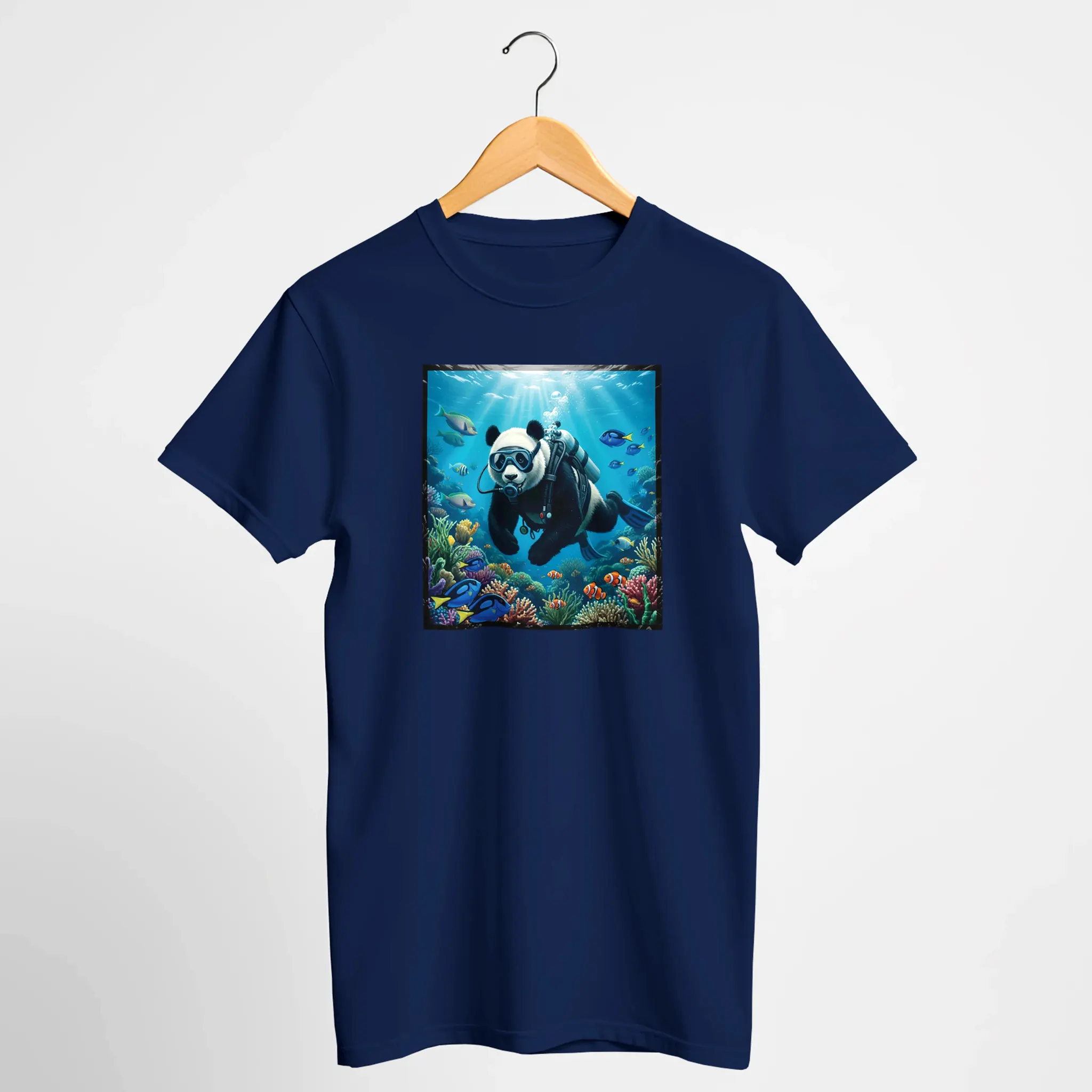 Diving Panda Tee — Cute Scuba Panda Underwater Graphic T-Shirt