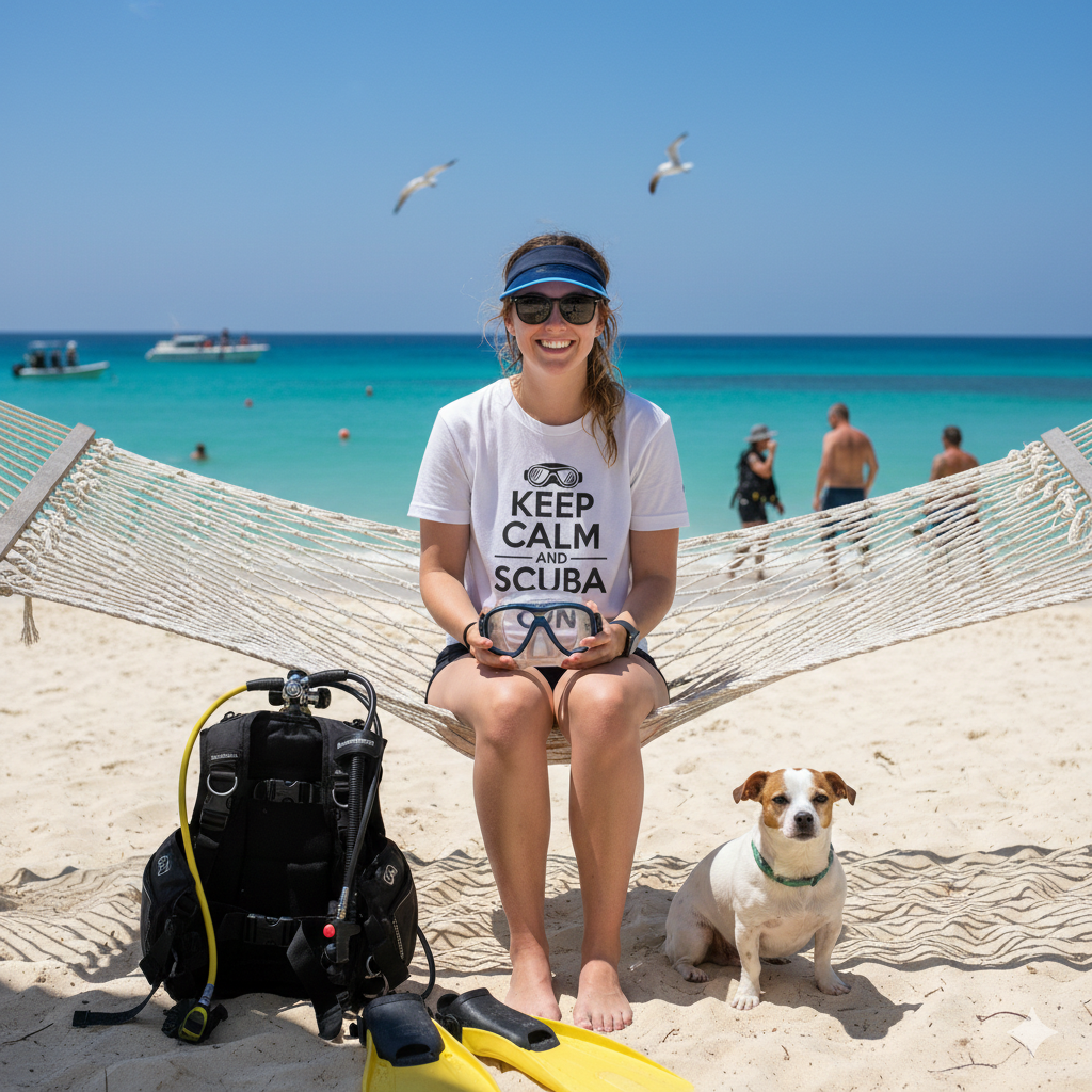 Keep Calm And Scuba On - T-Shirt