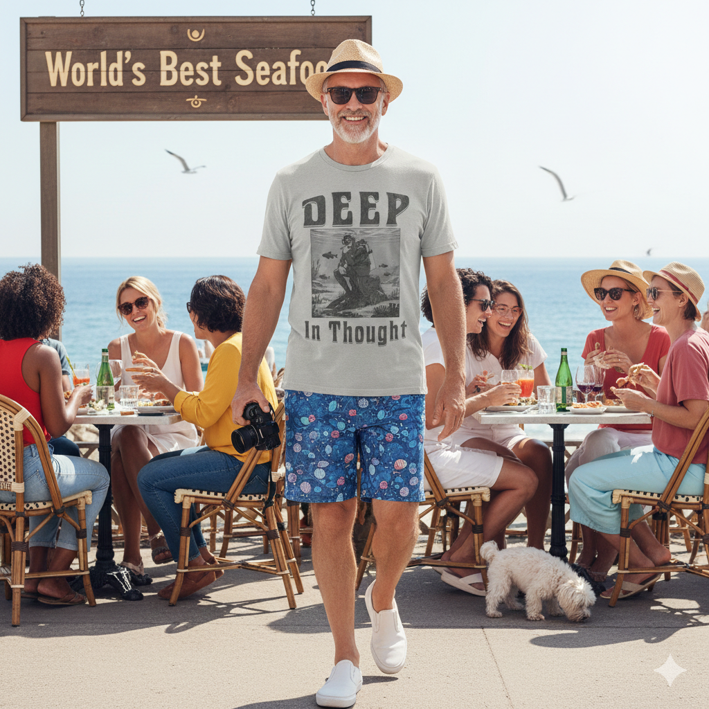 Deep in Thought - Scuba Diving T-Shirt