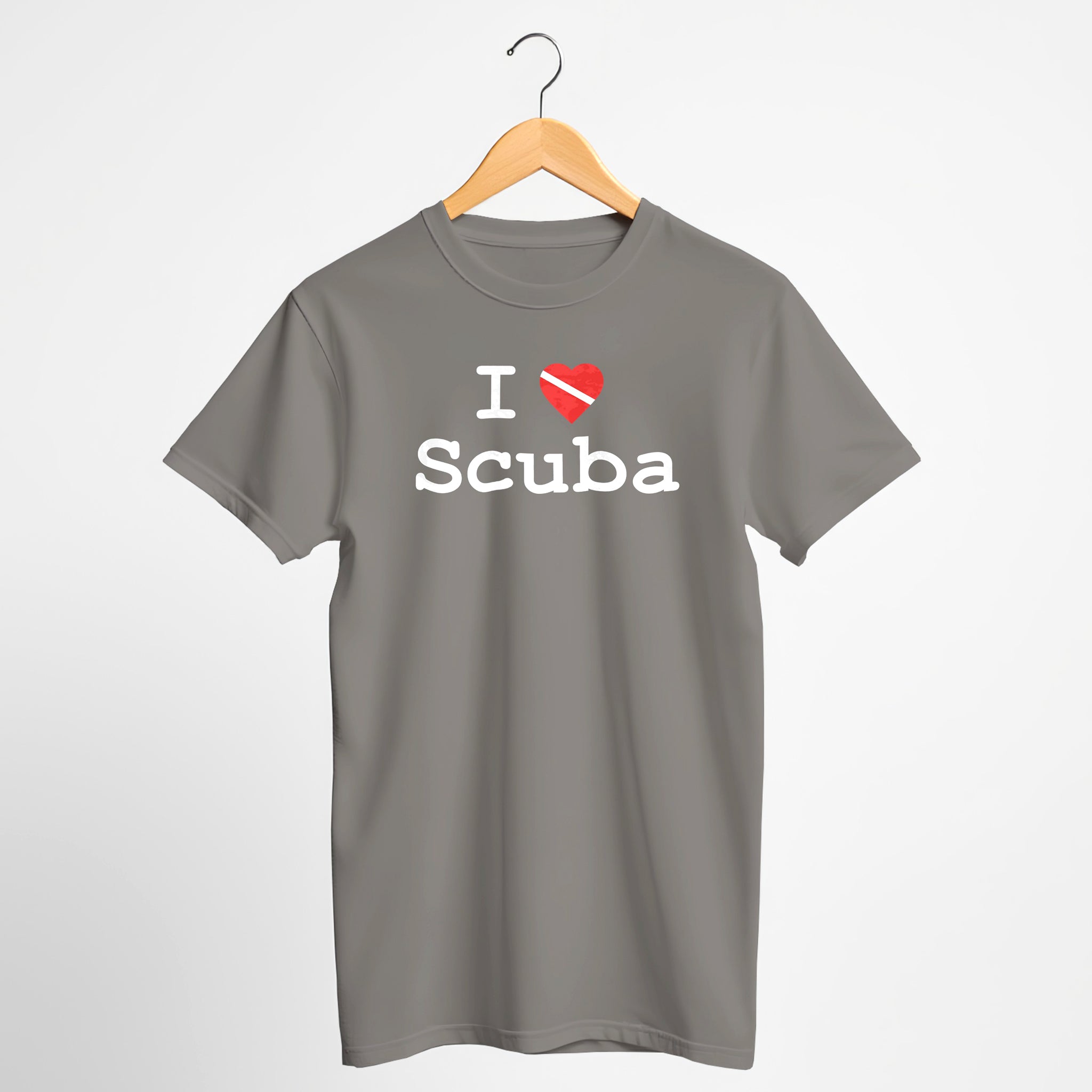 "I ♥ Scuba" Dive Flag T-Shirt - Distressed Print
