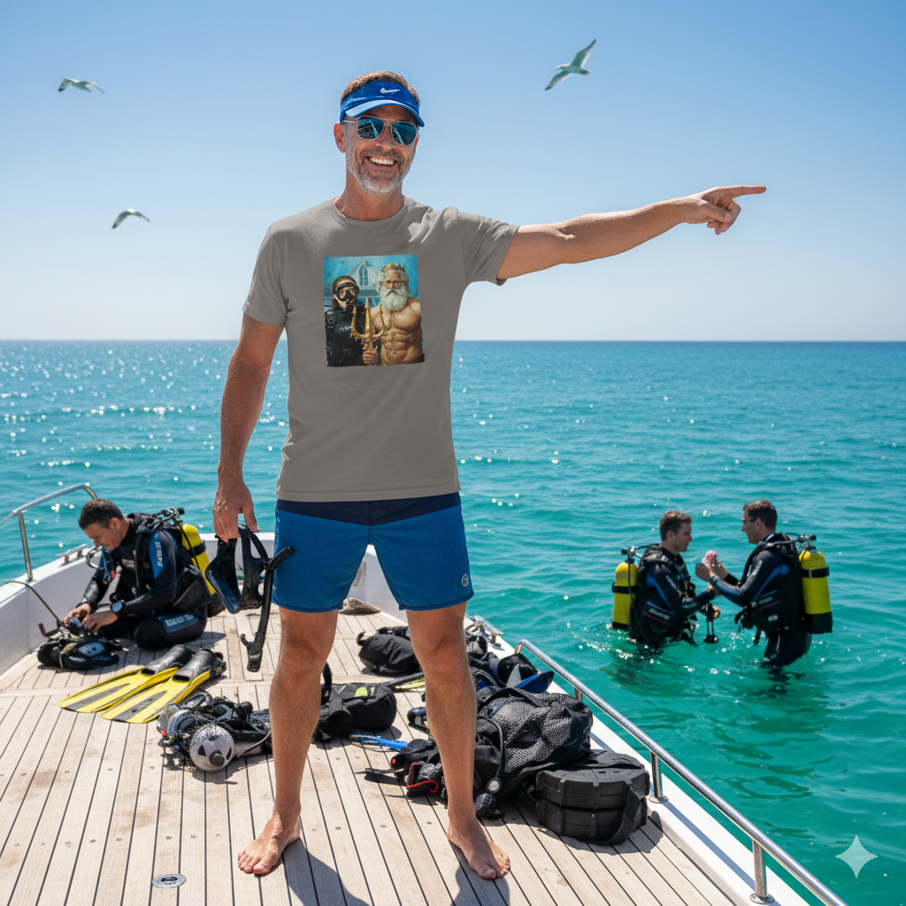 Underwater American Gothic Scuba T-Shirt