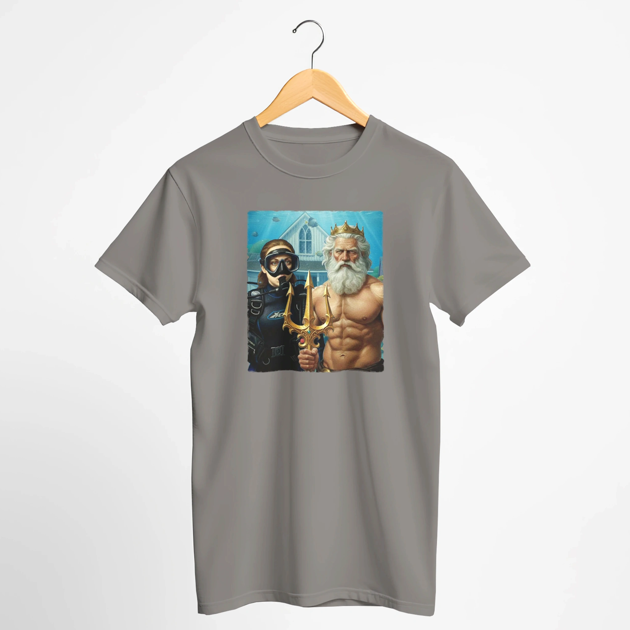 Underwater American Gothic Scuba T-Shirt