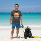 Scuba Bum Vintage Sunset Tee Shirt - Version 3