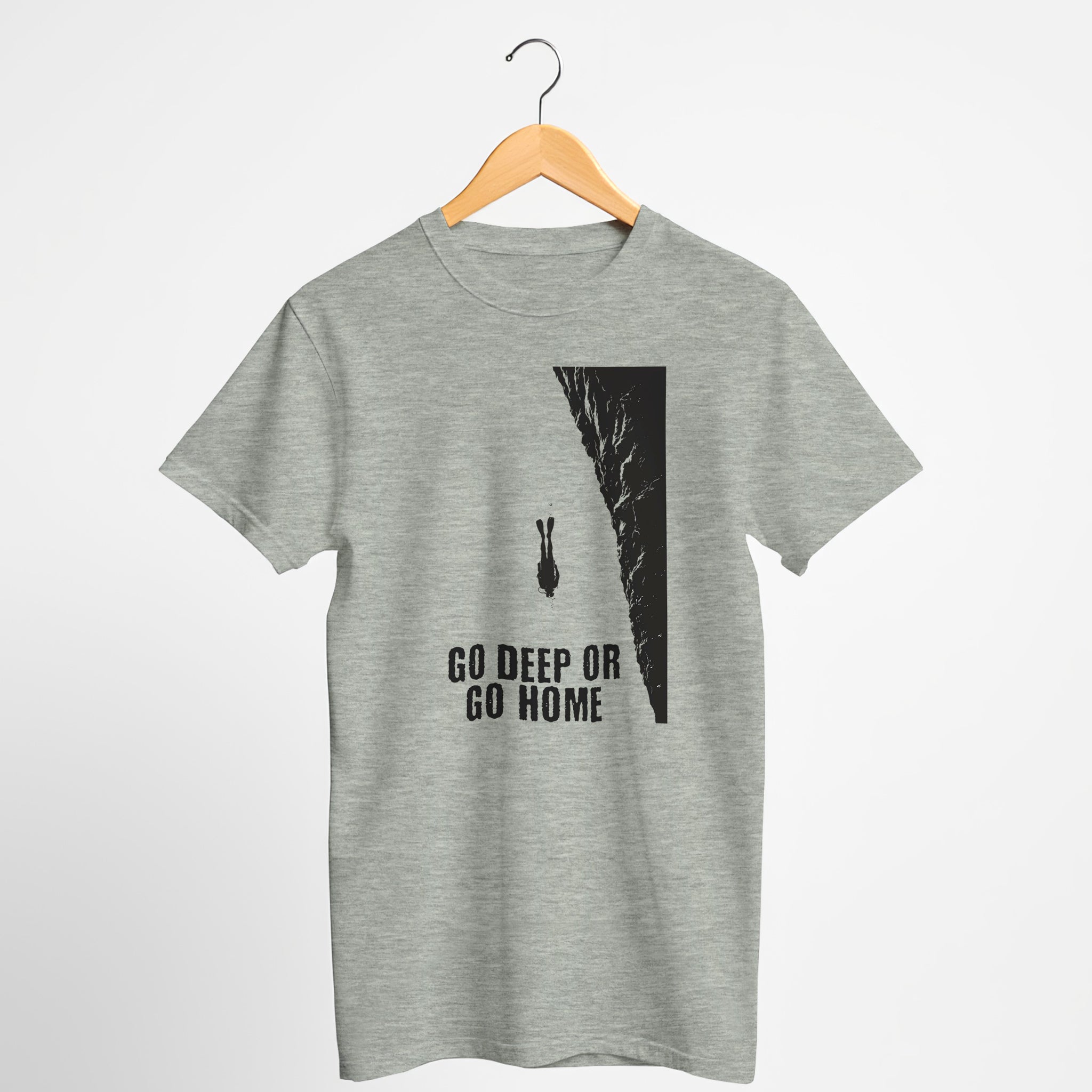 Go Deep Or Go Home Scuba Diving T-Shirt