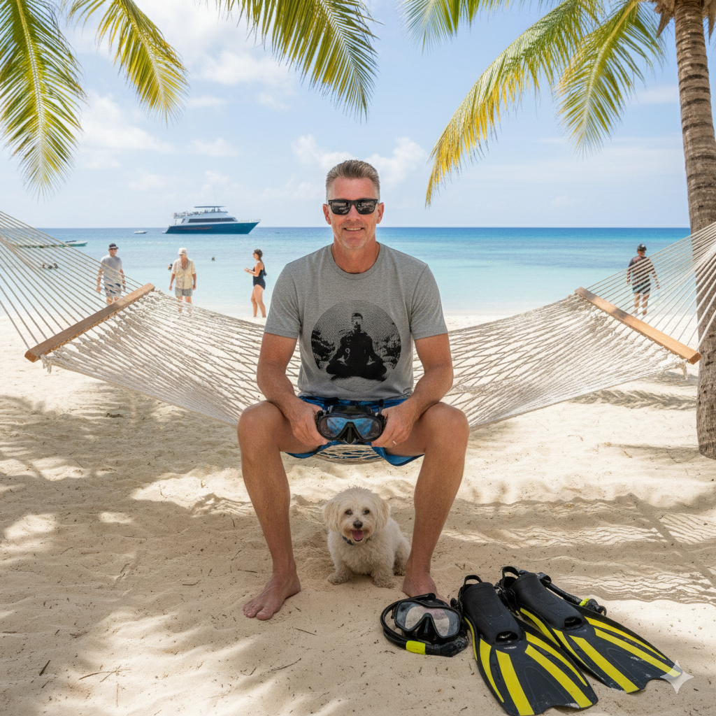 Abstract Scuba Meditation T-Shirt