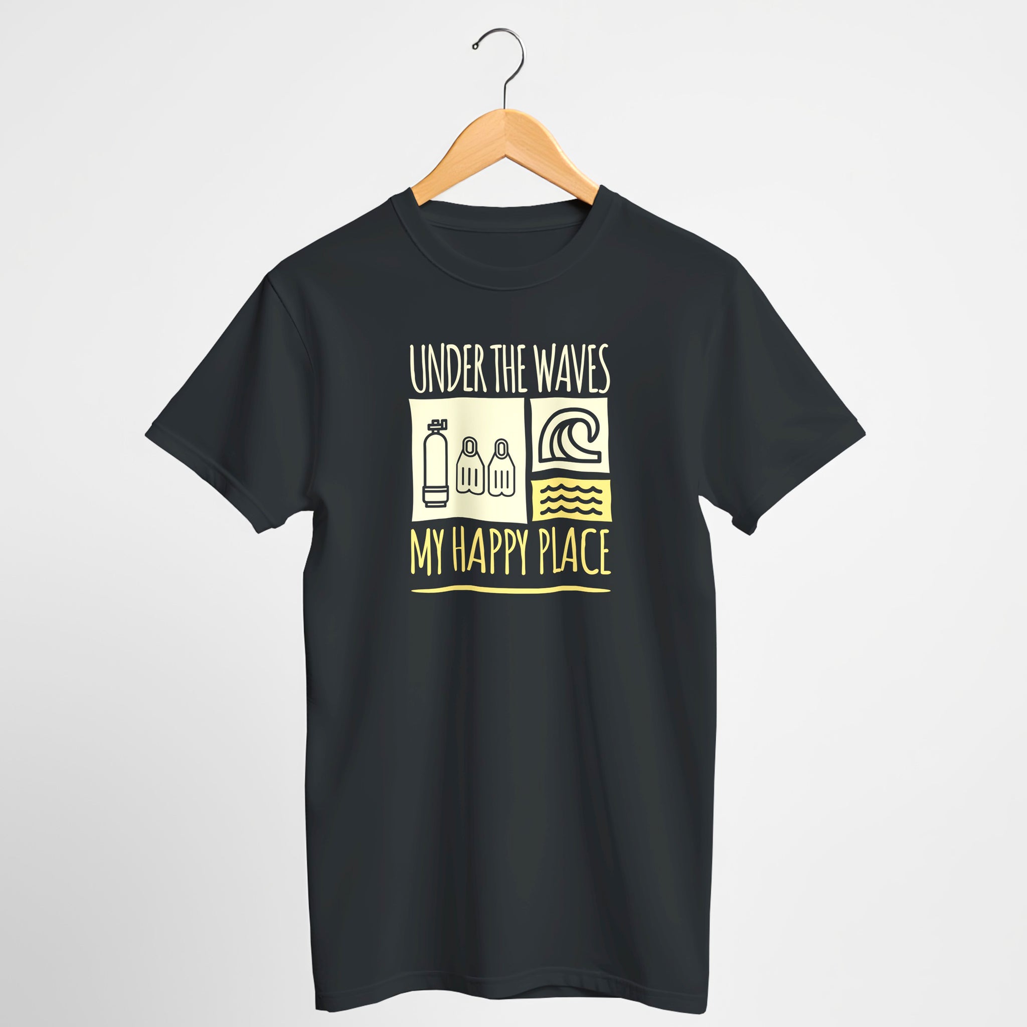 Under The Waves, My Happy Place Scuba T-Shirt