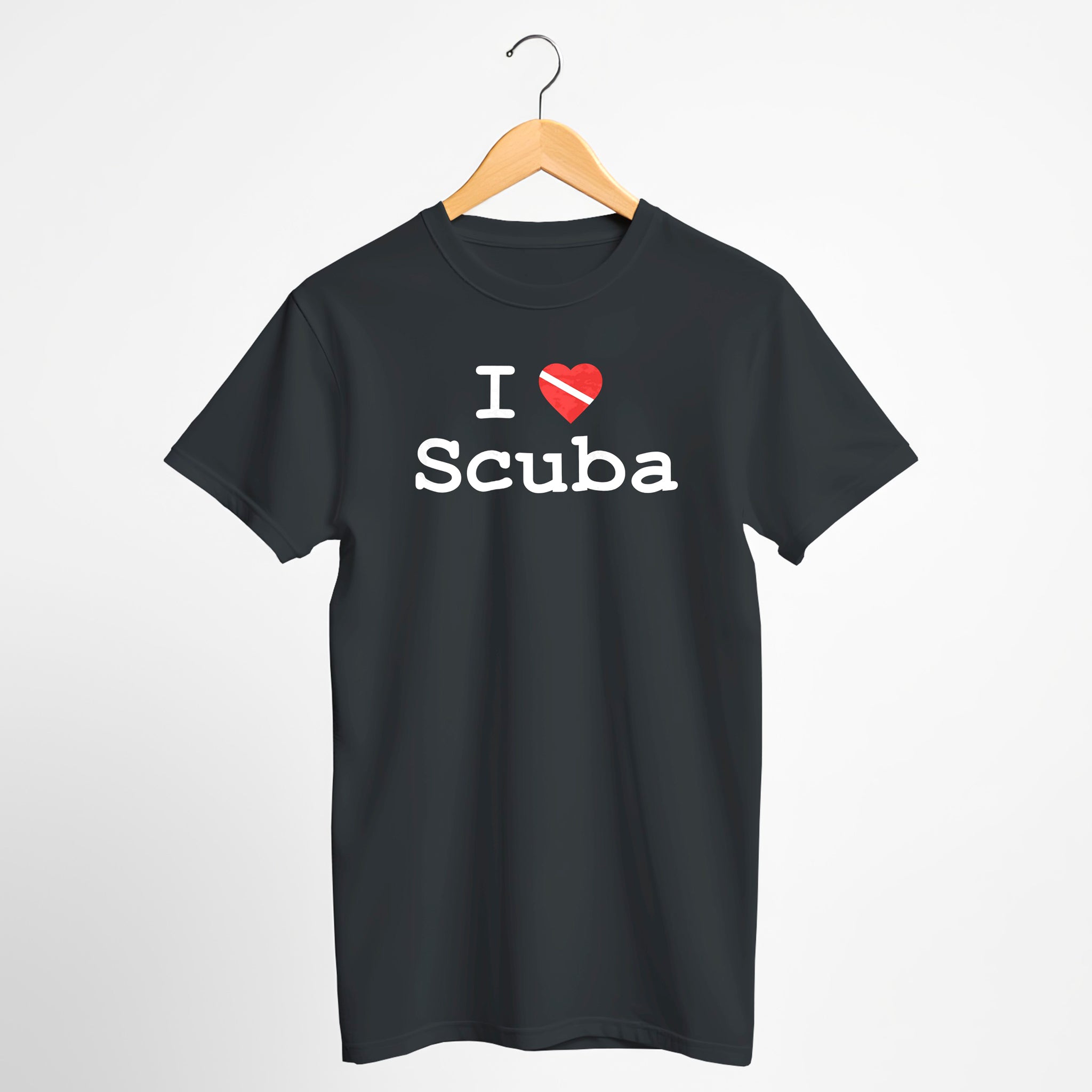 "I ♥ Scuba" Dive Flag T-Shirt - Distressed Print