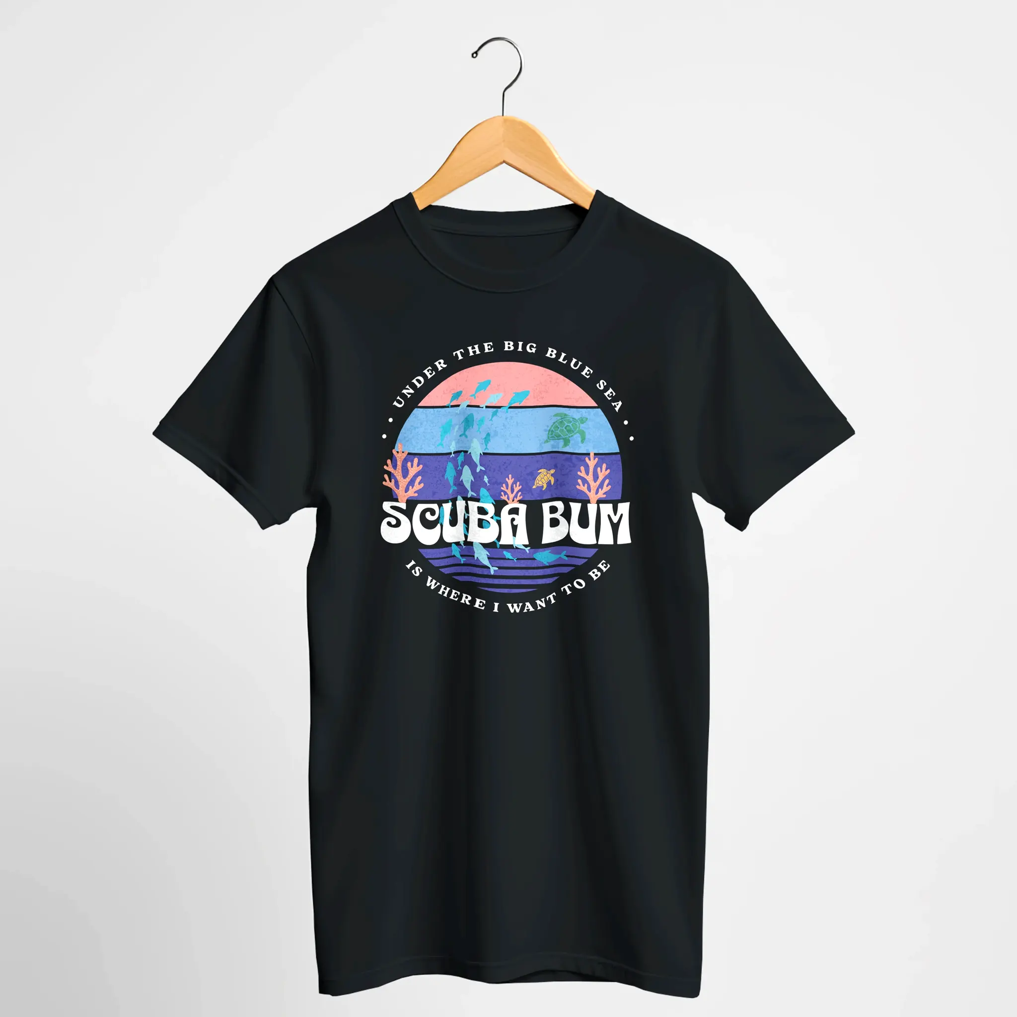 Scuba Bum Vintage Sunset Tee Shirt - Version 2