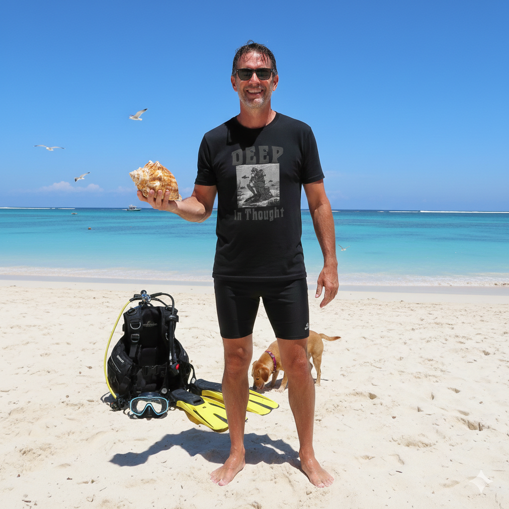 Deep in Thought - Scuba Diving T-Shirt