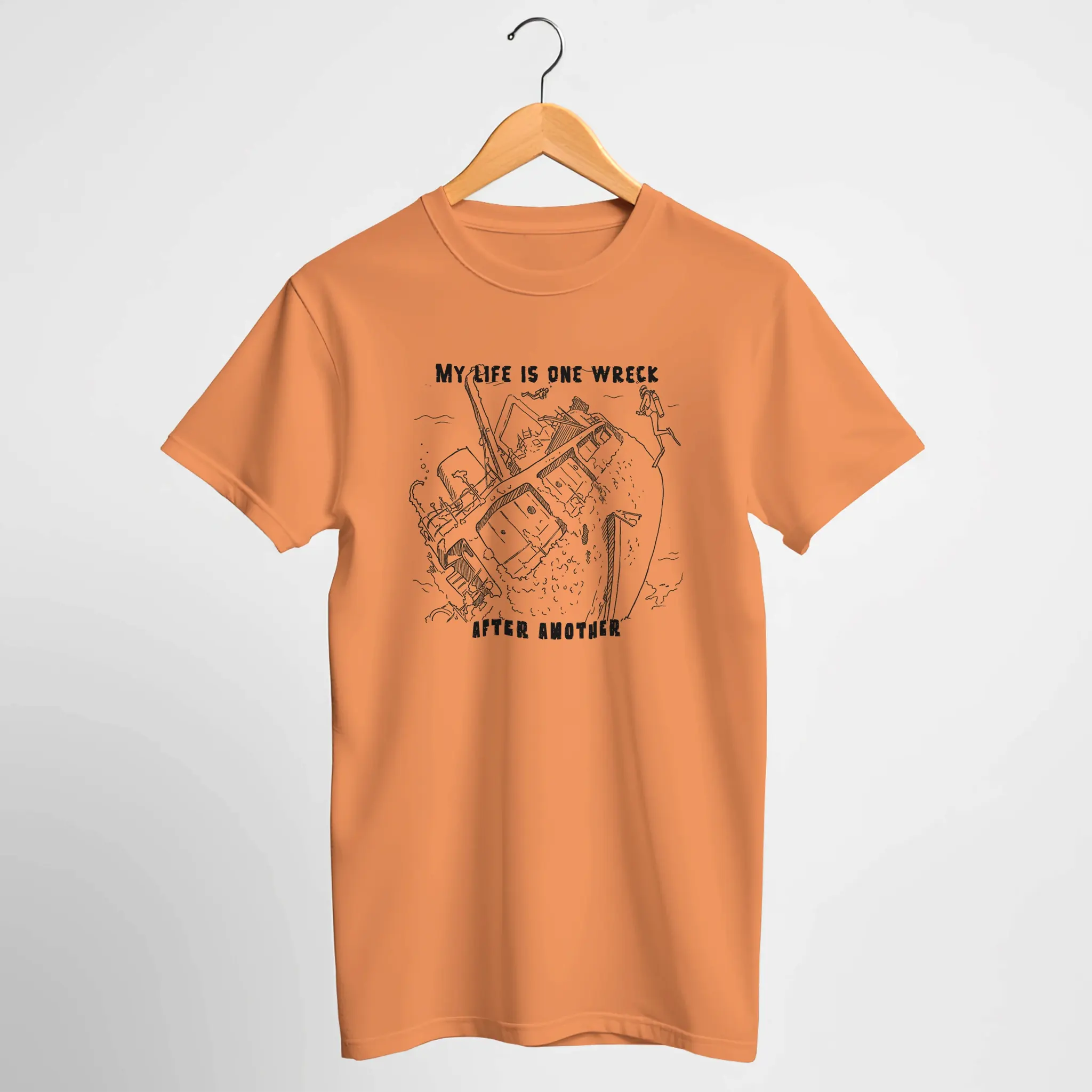 My Life Is One Wreck After Another -  Scuba Diving T-Shirt