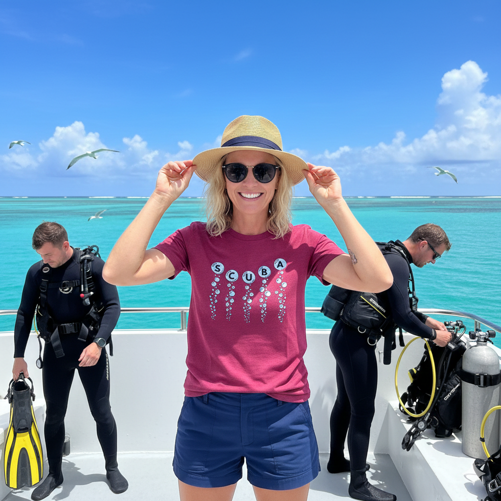 SCUBA Bubble Letters T-Shirt