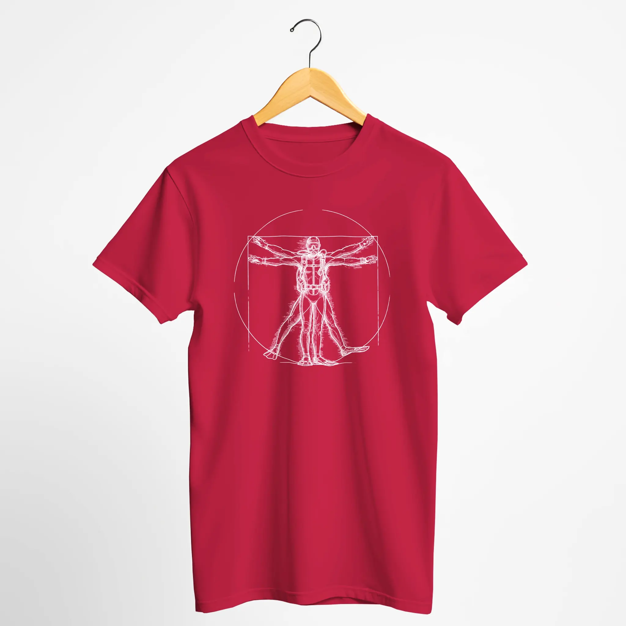 Vitruvian Scuba Diver T-Shirt