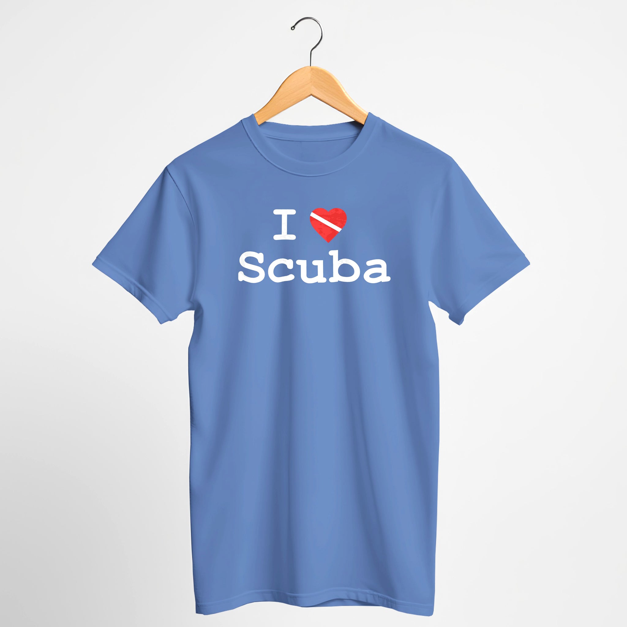 "I ♥ Scuba" Dive Flag T-Shirt - Distressed Print