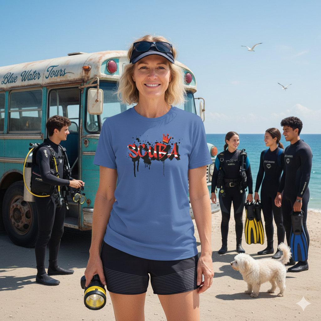 Graffiti Style Scuba Tee Shirt