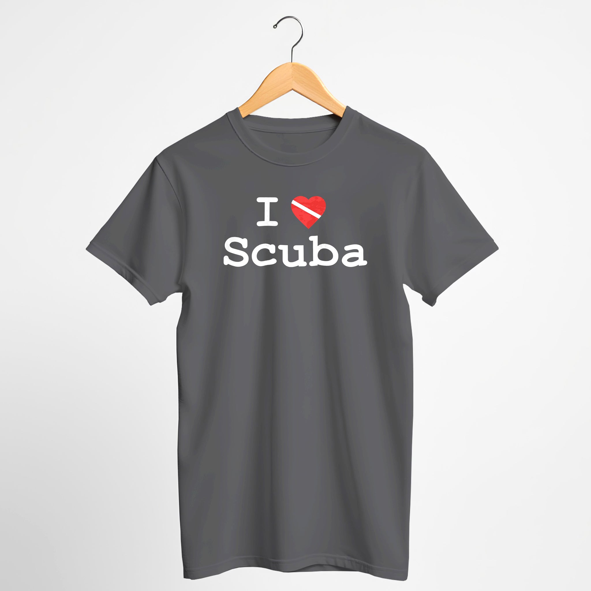 "I ♥ Scuba" Dive Flag T-Shirt - Distressed Print