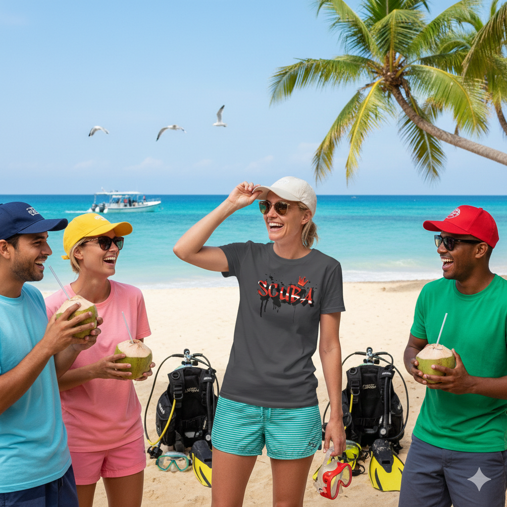 Graffiti Style Scuba Tee Shirt