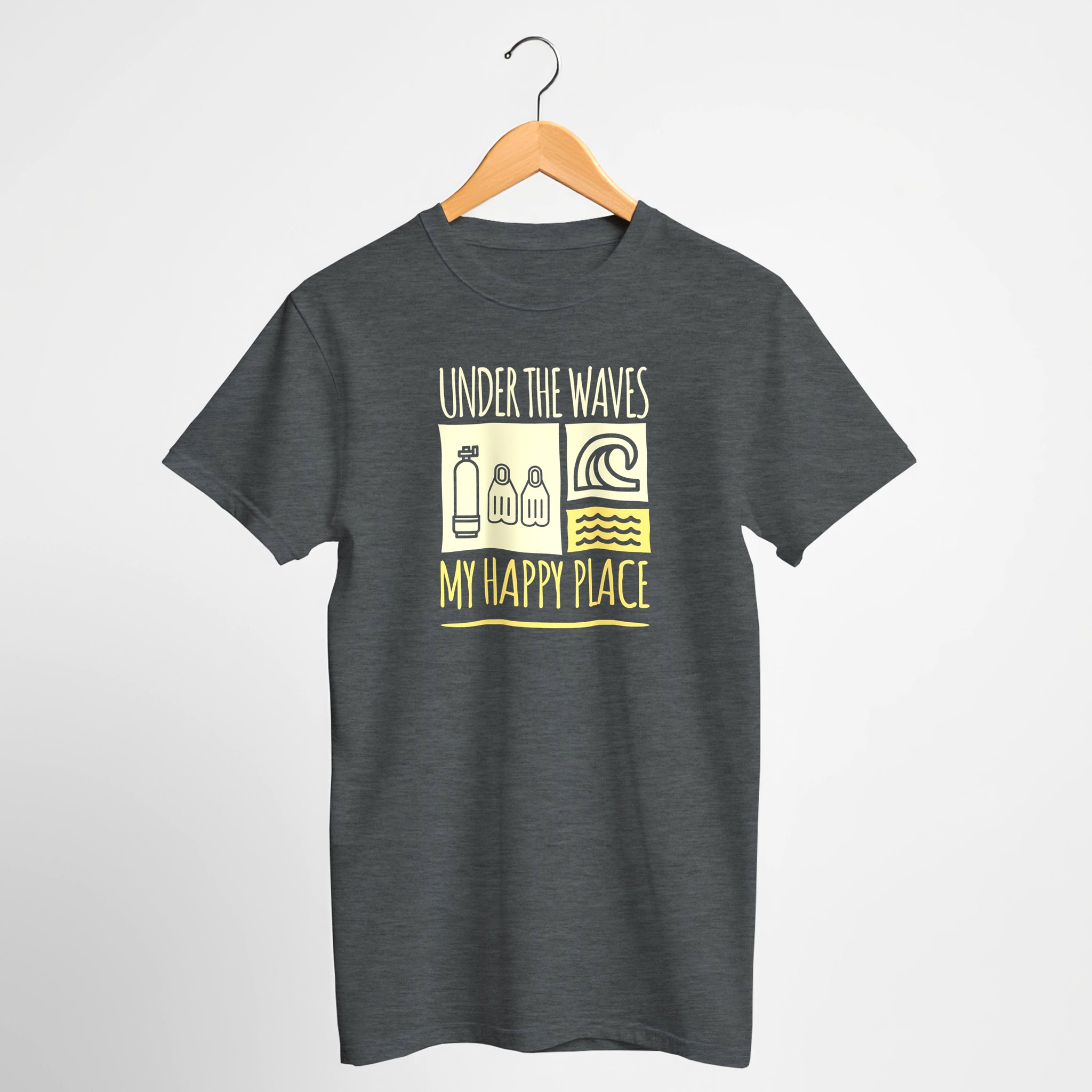 Under The Waves, My Happy Place Scuba T-Shirt