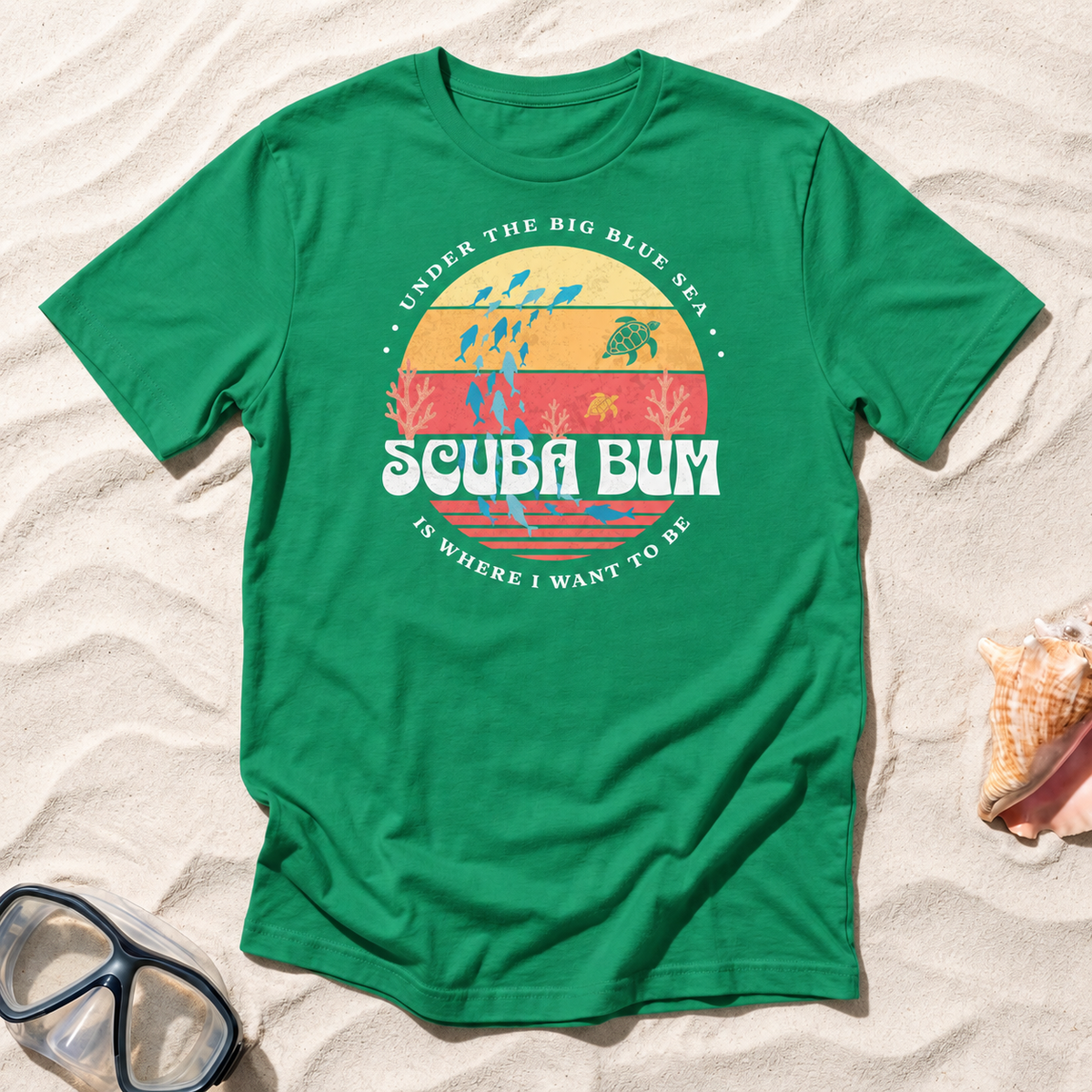 Scuba Bum Vintage Sunset T-Shirt - Version 3