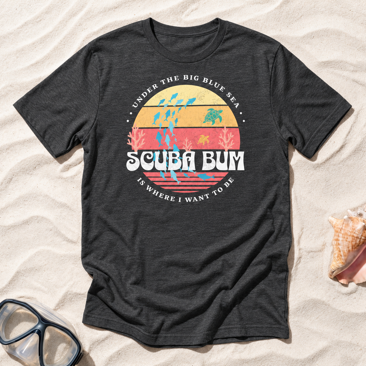 Scuba Bum Vintage Sunset T-Shirt - Version 3