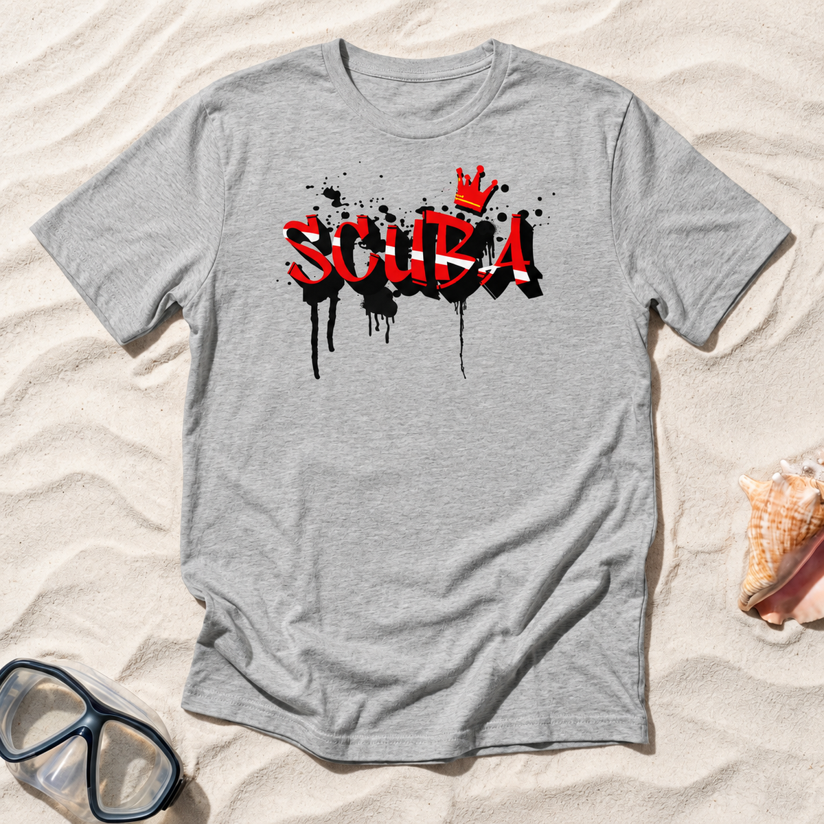 Graffiti Style Scuba Tee Shirt