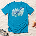 Diver & Whale Watercolor T-Shirt