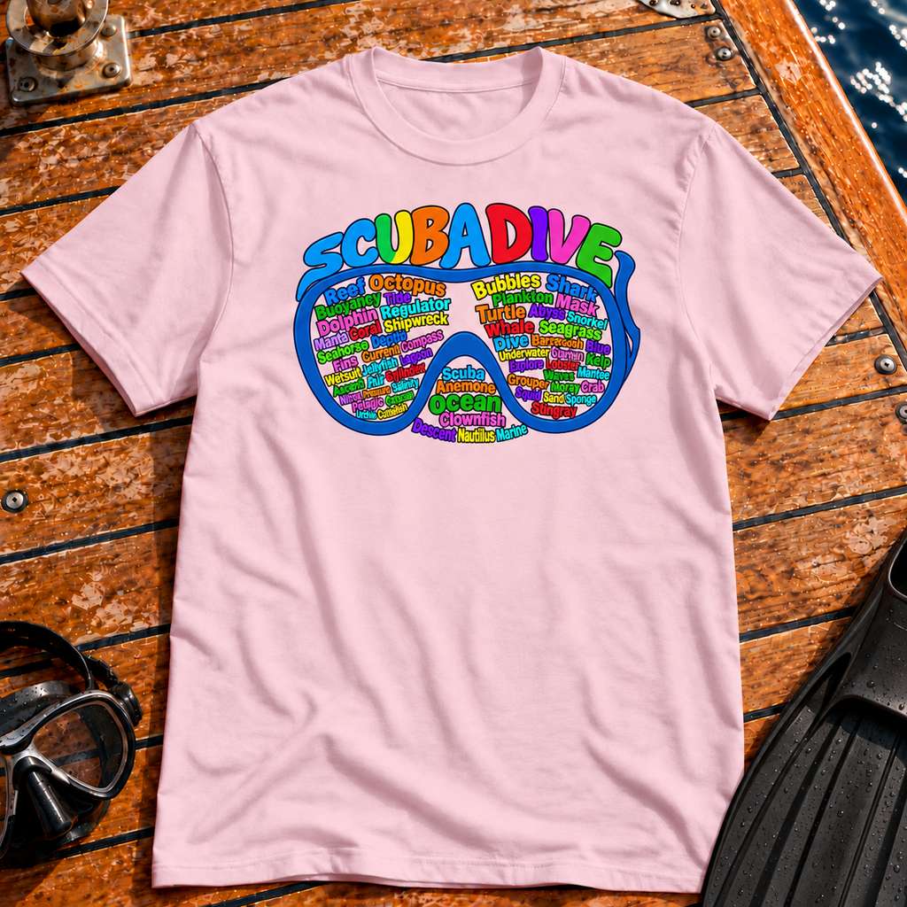 Through the Looking Mask Calligram T-shirt