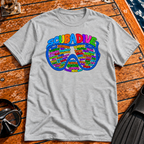 Through the Looking Mask Calligram T-shirt