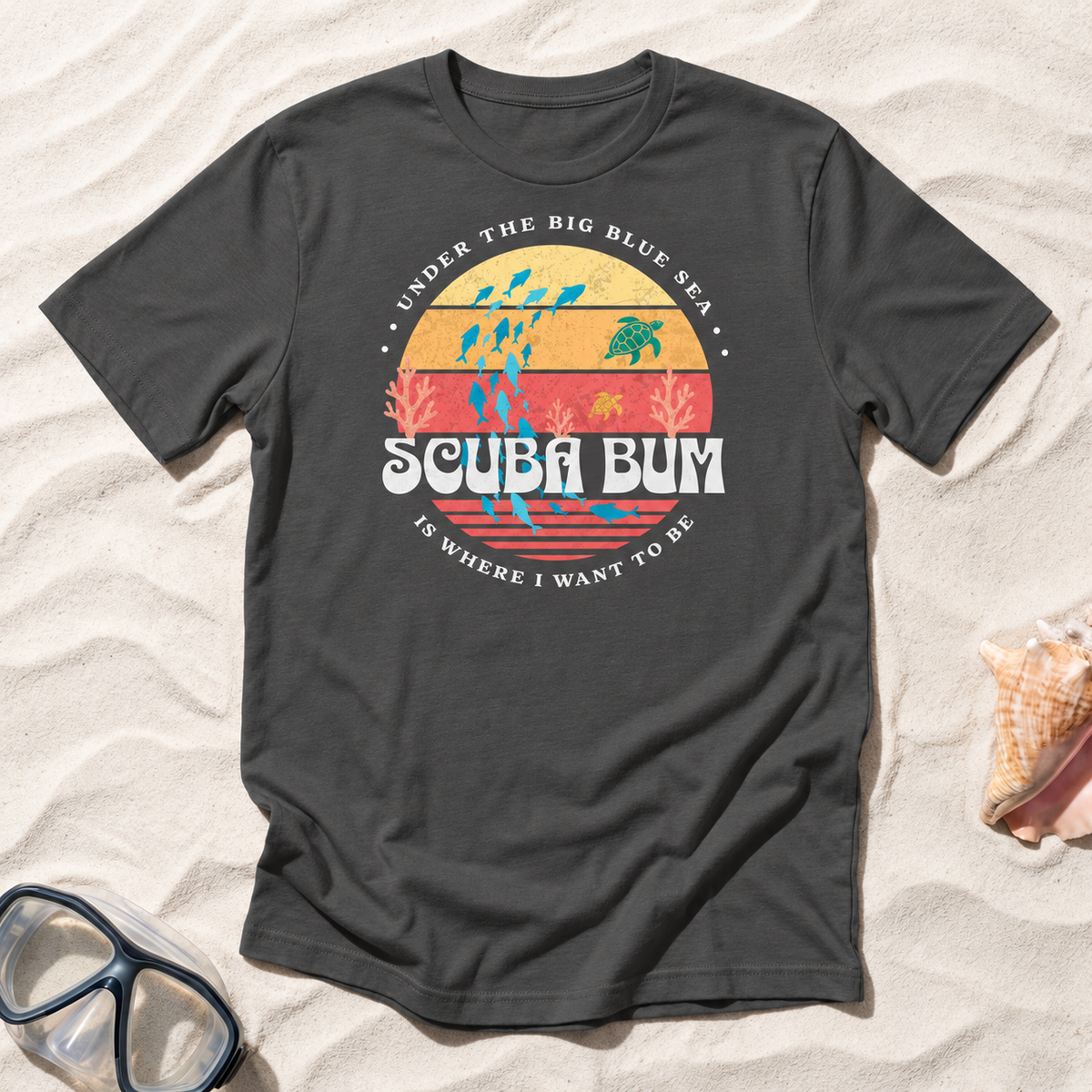 Scuba Bum Vintage Sunset T-Shirt - Version 3