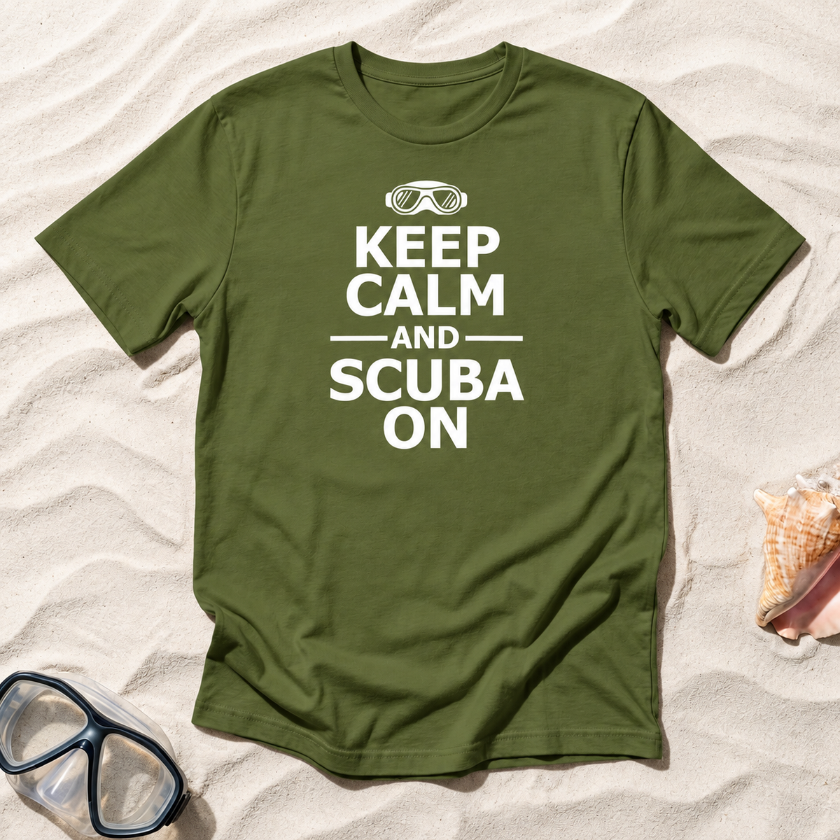 Keep Calm And Scuba On - Dark T-Shirts