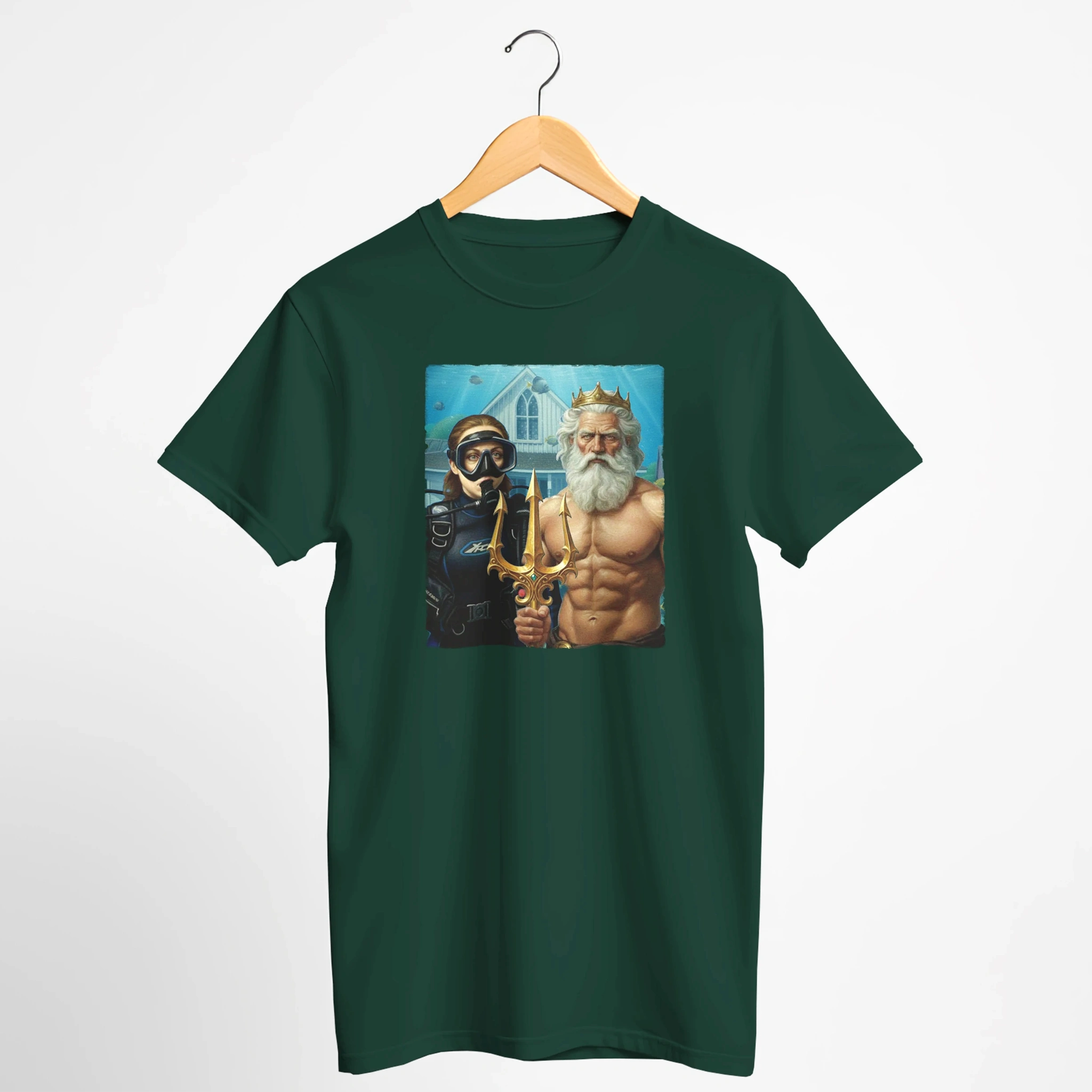Underwater American Gothic Scuba T-Shirt