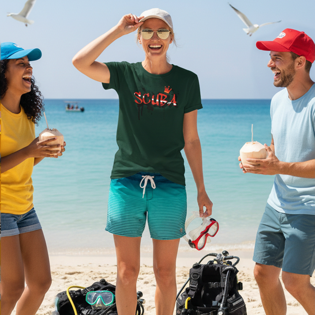 Graffiti Style Scuba Tee Shirt