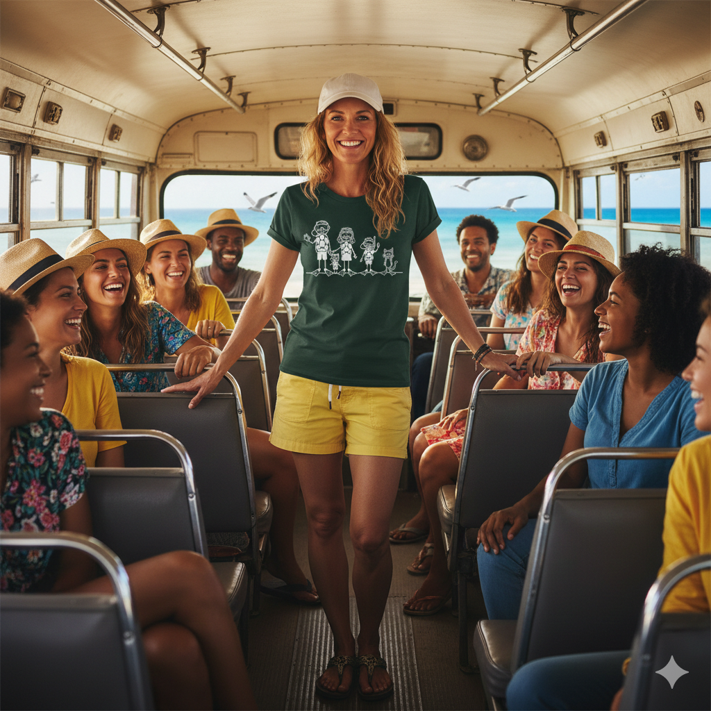 Scuba Diving Stick Figure Family T-Shirt