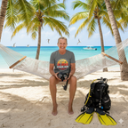 Scuba Bum Vintage Sunset Tee Shirt - Version 3