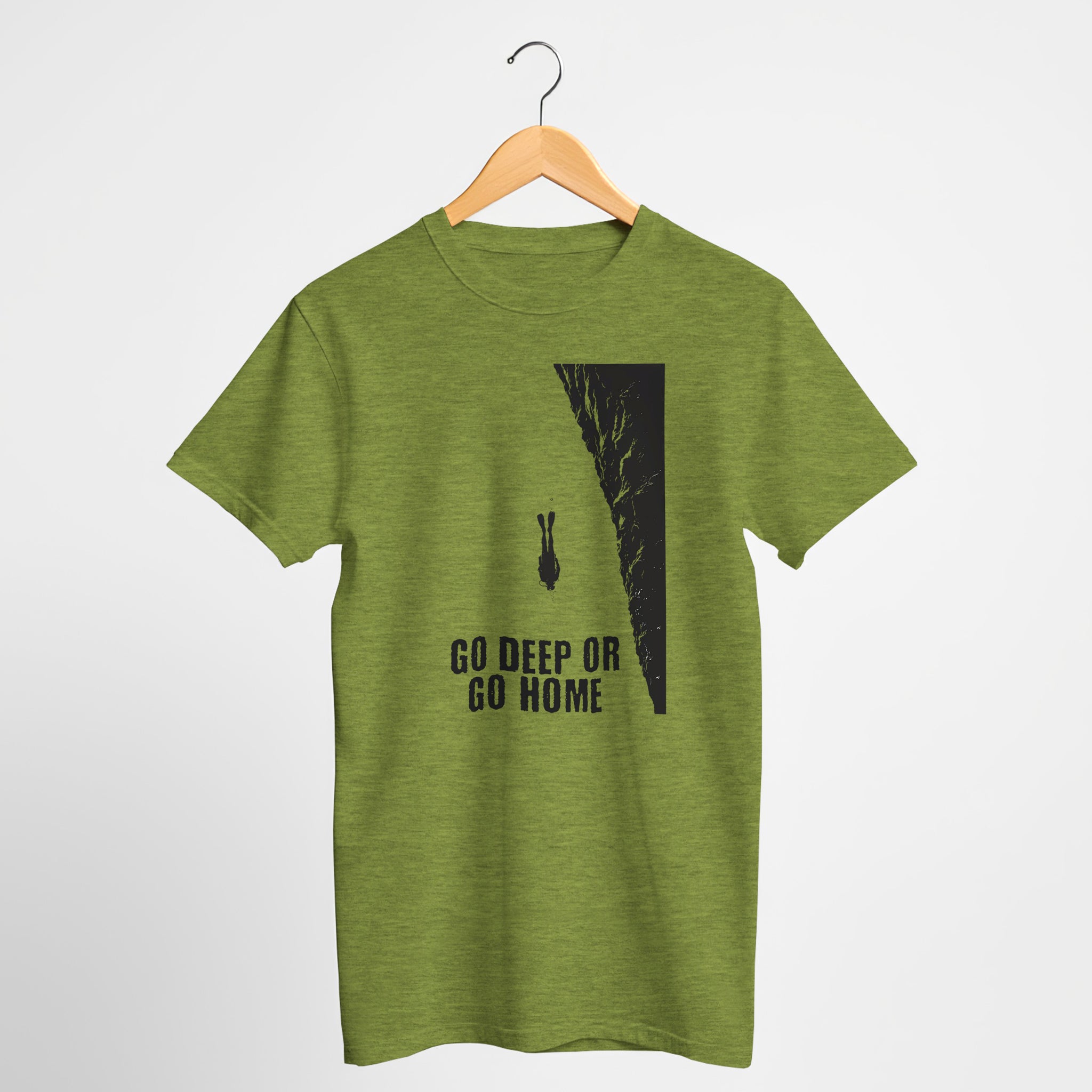 Go Deep Or Go Home Scuba Diving T-Shirt