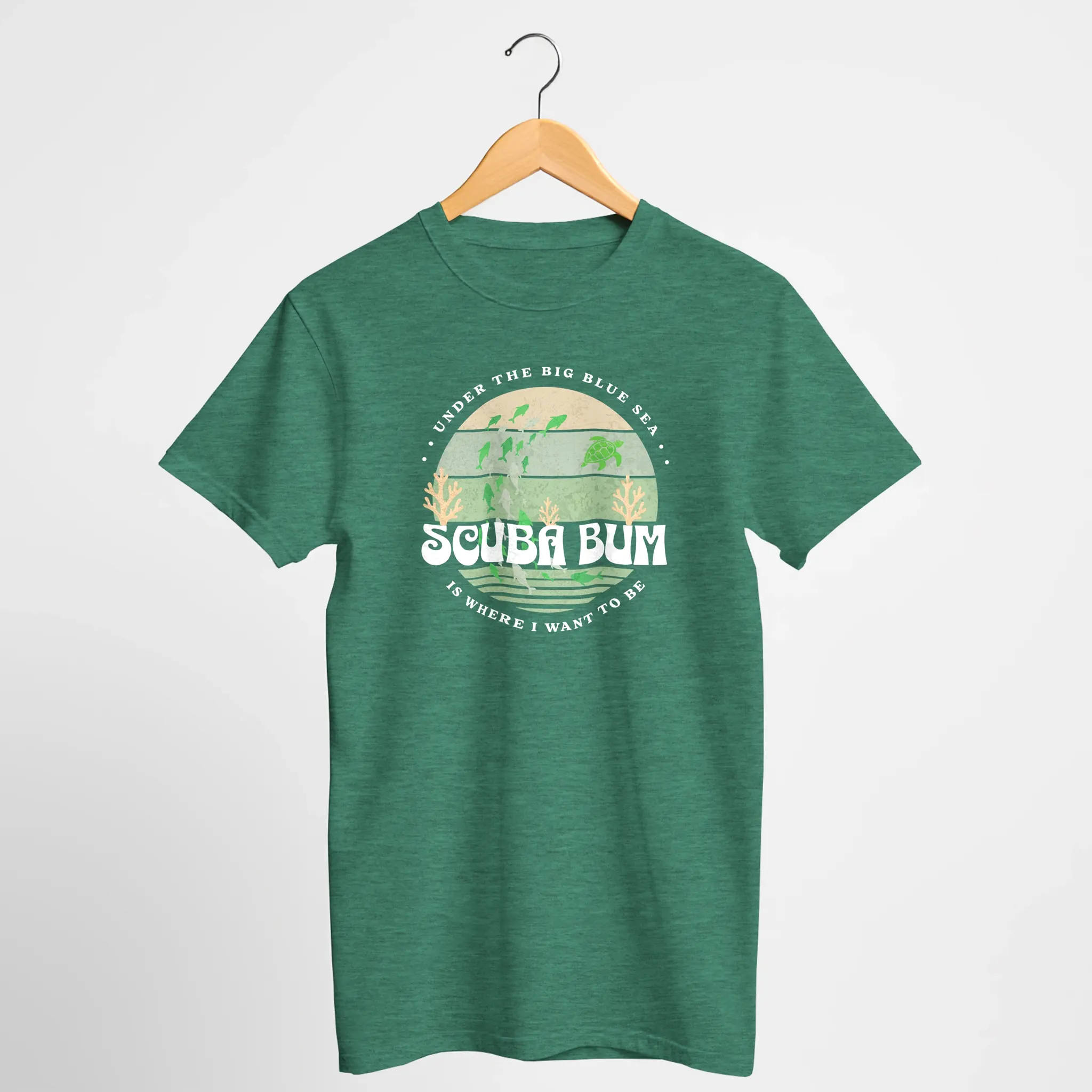 Scuba Bum Vintage Sunset Tee Shirt - Version 1
