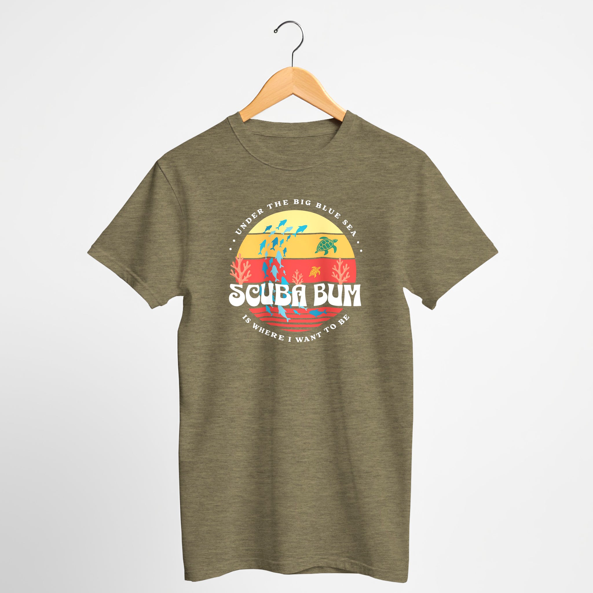 Scuba Bum Vintage Sunset Tee Shirt - Version 3