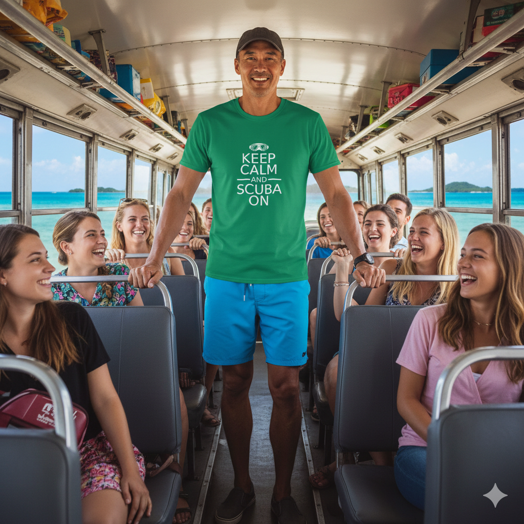 Keep Calm And Scuba On - Dark T-Shirts