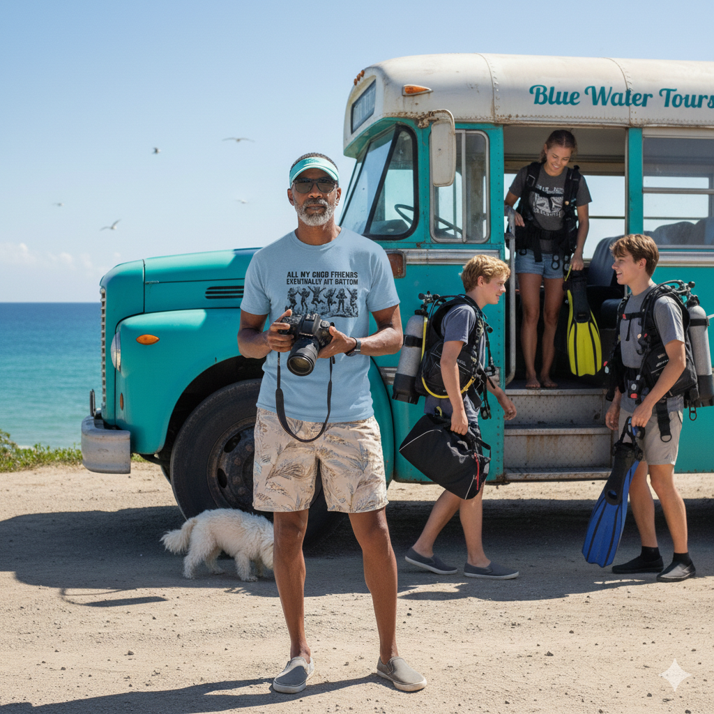 All My Good Friends Eventually Hit Bottom Scuba T-Shirt