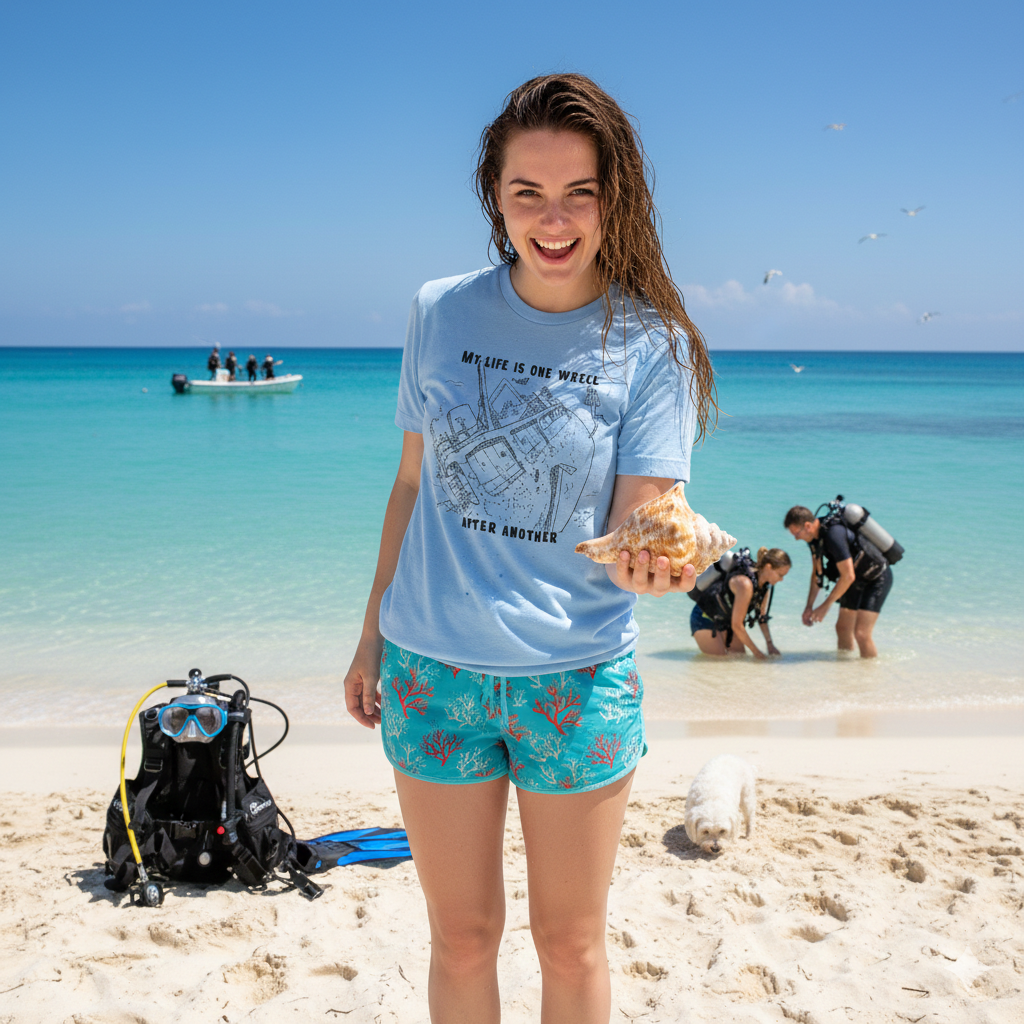 My Life Is One Wreck After Another -  Scuba Diving T-Shirt