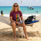 Retro Rainbow SCUBA Diver T-Shirt