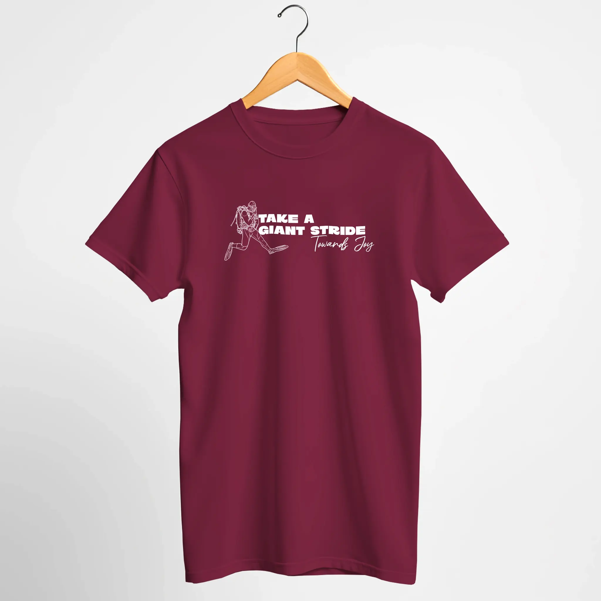 "Take A Giant Stride Toward Joy" Scuba T-Shirt