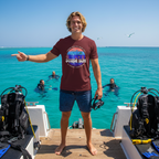 Scuba Bum Vintage Sunset Tee Shirt - Version 2