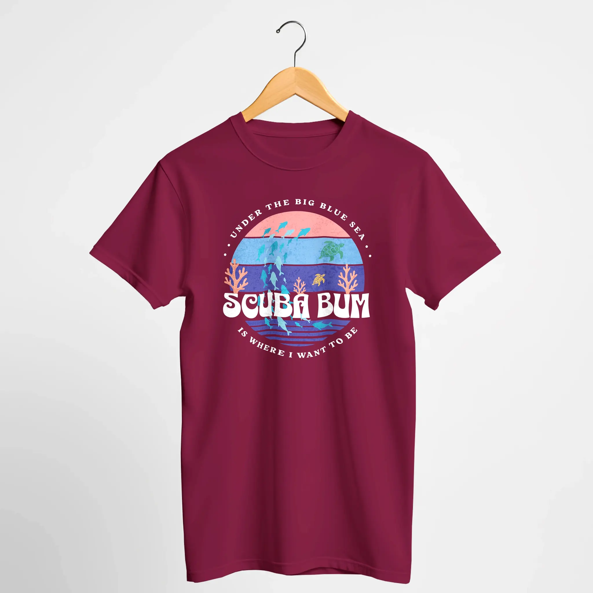 Scuba Bum Vintage Sunset Tee Shirt - Version 2